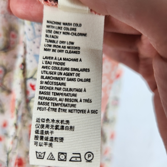 Free People Floral Snake Print Blouse - Picture 6 of 7